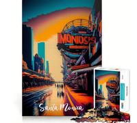 Puzzle da 1000 pezzi del molo di Santa Monica per adolescenti: migliora la memoria, rilassa e crea un'atmosfera creativa (38x26cm)