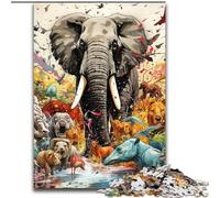 Puzzle da 1000 pezzi del mondo animale, in cartone, rompicapo stimolante per adolescenti, perfetto per decorare la casa o come regalo, 1000 pezzi(26x38cm)