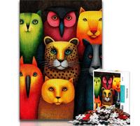 Puzzle da 1000 pezzi del mondo animale per adolescenti e adulti, giocattoli educativi ideali come regalo per tutta la famiglia, 50x75cm