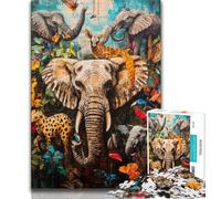 Puzzle da 1000 pezzi del mondo animale per adulti e adolescenti, difficile da completare ma divertente e umoristico, un'idea regalo e un arredamento per la casa unici (38x26cm)