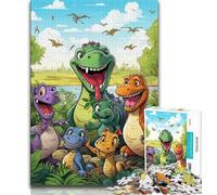 Puzzle da 1000 pezzi del mondo dei dinosauri per adolescenti, aiuta il cervello ad allenarsi, giocattoli avvincenti per coltivare la pazienza, gioco di sfida unico (50x75cm)