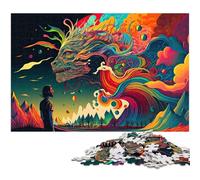 Puzzle da 1000 pezzi del mondo surreale con intelligenza artificiale puzzle in legno per adulti per gli amanti dell'estate (dimensioni 75x50 cm)