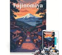Puzzle da 1000 pezzi del Monte Fuji all'ora d'oro, gioco educativo, rilassante e stimolante per la mente, ideale come decorazione da scrivania 50x75cm