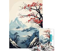 Puzzle da 1000 pezzi del Monte Fuji Hokusai Giappone Gioco educativo e impegnativo da completare adatto a partire dai 14 anni Dimensioni 38x26cm