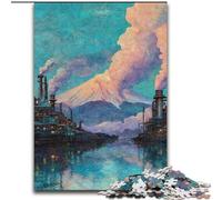 Puzzle da 1000 pezzi del Monte Fuji per adulti e adolescenti, attività divertenti per la famiglia, attività da fare a casa, regalo di compleanno, regali da viaggio (26x38cm)