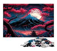 Puzzle da 1000 pezzi del Monte Fuji per adulti. Puzzle difficili per adulti. Ideale come regalo di Natale e decorazione per la casa. Dimensioni: 26X38CM/10,23x14,96 pollici.