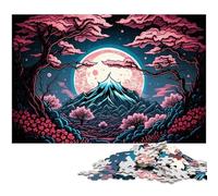 Puzzle da 1000 pezzi del Monte Fuji per adulti. Puzzle difficili per adulti. Ideale come regalo di Natale e decorazione per la casa. Dimensioni: 50x75CM/19,68x29,52 pollici.