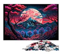 Puzzle da 1000 pezzi del Monte Fuji per adulti. Puzzle difficili per adulti. Ideale come regalo di Natale e decorazione per la casa. Dimensioni: 50x75CM/19,68x29,52 pollici.
