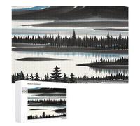 Puzzle da 1000 pezzi del Monte Fuji Puzzle di pittura a inchiostro Puzzle personalizzato per adulti Puzzle in legno Puzzle personalizzati da foto Puzzle classico per matrimonio compleanno San
