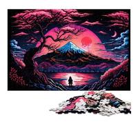 Puzzle da 1000 pezzi del Monte Fuji, rompicapo impegnativo per adolescenti, gioco interattivo divertente per famiglie, 50x75CM/19,68x29,52 pollici