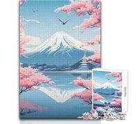 Puzzle da 1000 pezzi del Monte Fuji, vetta iconica, per adulti, gioco educativo per allenare la mente, regalo a sorpresa ideale per i propri cari, dimensioni 50x75cm