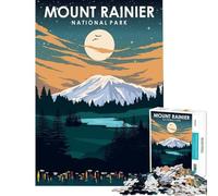 Puzzle da 1000 pezzi del Monte Rainier ideale per viaggi arte giochi educativi e sfide perfetti come regalo o per passare il tempo durante le vacanze (dimensioni 50x75cm)