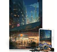 Puzzle da 1000 pezzi del negozio giapponese per adolescenti, gioco cognitivo, svago rilassante, assemblaggio di motivi, opera d'arte 38x52cm