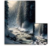 Puzzle da 1000 pezzi del Paese delle Meraviglie Invernale Puzzle di Carta per Adulti Gioco Interattivo per Famiglie Feste Gioco di Attività per Famiglie 1000 Pezzi (38x26cm)