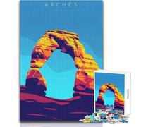 Puzzle da 1000 pezzi del Parco Nazionale degli Arches per adolescenti, gioco di sviluppo del pensiero logico, ottimo regalo per momenti significativi, dimensioni 38x26cm