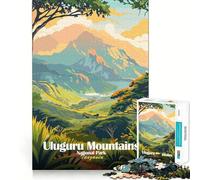 Puzzle da 1000 pezzi del Parco Nazionale dei Monti Uluguru, Tanzania Gioco di logica e creatività, ideale per rilassarsi e divertirsi, perfetto come regalo di compleanno (38x26cm)