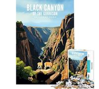Puzzle da 1000 pezzi del Parco Nazionale del Black Canyon gioco educativo per sfide di apprendimento ottimo regalo e passatempo per le vacanze a casa (dimensioni 50x75cm)