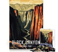 Puzzle da 1000 pezzi del Parco Nazionale del Black Canyon per adolescenti, con tema Sharp Recall, Serene Escape, Uniform Cut Perfect, Natale (38x26cm)