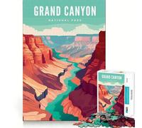 Puzzle da 1000 pezzi del Parco Nazionale del Grand Canyon,con pezzi ben definiti,sfida mentale,gioco rilassante,divertente,opera d'arte natalizia (38x52cm)