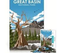 Puzzle da 1000 pezzi del Parco Nazionale del Great Basin,gioco a incastro senza soluzione di continuità,attività stimolante per la mente,gioco rilassante,divertente,regalo di compleanno,hobby 38x26cm