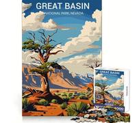 Puzzle da 1000 pezzi del Parco Nazionale del Great Basin,taglio preciso,divertimento per la mente,divertimento per rallentare il ritmo,decorazione natalizia da parete (38x52cm)