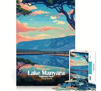Puzzle da 1000 pezzi del Parco Nazionale del Lago Manyara,Tanzania Gioco di precisione e attività cerebrale,divertente per il tempo libero,regalo di compleanno (50x75cm)