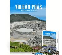 Puzzle da 1000 pezzi del Parco Nazionale del Vulcano Poás per adolescenti Puzzle che migliora la memoria, passatempo rilassante, bordi precisi, (38x52cm)