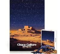 Puzzle da 1000 pezzi del Parco Nazionale della Cultura Chaco per adolescenti, stimolante per la mente, divertimento spensierato, taglio di alta qualità, regalo speciale (50x75cm)