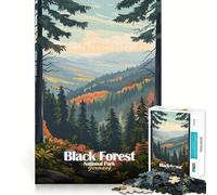 Puzzle da 1000 pezzi del Parco Nazionale della Foresta Nera,Germania Gioco di precisione,stimola la logica e il tempo libero,ideale come regalo di compleanno 50x75cm