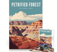Puzzle da 1000 pezzi del Parco Nazionale della Foresta Pietrificata per adolescenti,gioco di puzzle stimolante e divertente,ideale per il tempo libero,con incastri di precisione e dal design,regalo