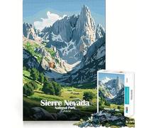 Puzzle da 1000 pezzi del Parco Nazionale della Sierra Nevada Spagna con poster a incastro perfetto Gioco stimolante per la mente ideale per il relax e per decorare le pareti durante il periodo