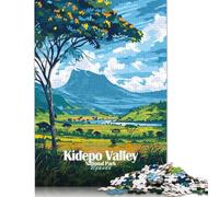 Puzzle da 1000 pezzi del Parco Nazionale della Valle del Kidepo, Uganda e puzzle di carta adatto per bambini dai 18 anni in su, divertenti giochi di puzzle 38x26 cm/1000 pezzi