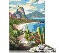 Puzzle da 1000 pezzi del Parco Nazionale delle Galapagos, Ecuador, poster di viaggio per adulti, puzzle in legno, giochi educativi per bambini, 1000 pezzi (75x50 cm)