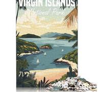 Puzzle da 1000 pezzi del Parco Nazionale delle Isole Vergini per adulti e adolescenti, puzzle di carta per adulti, puzzle educativi di apprendimento, 38x26 cm/1000 pezzi