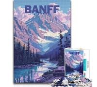 Puzzle da 1000 pezzi del Parco Nazionale di Banff, opera d'arte da parete, regalo, adatto a persone dai 14 anni in su, 50x75cm