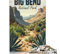 Puzzle da 1000 pezzi del Parco Nazionale di Big Bend, puzzle di carta per adulti e dai 18 anni in su, gioco intellettuale, 38x26 cm/1000 pezzi