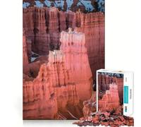 Puzzle da 1000 pezzi del Parco Nazionale di Bryce Canyon,con formazioni rocciose a forma di pinnacolo Decorazione con tagli precisi,gioco di logica e pensiero rilassante,regalo di Natale (50x75cm)