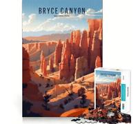 Puzzle da 1000 pezzi del Parco Nazionale di Bryce Canyon,gioco di precisione e assemblaggio,divertente e stimolante,ideale per momenti di relax e come regalo di Natale (38x52cm)