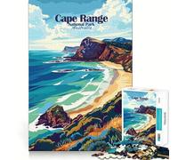Puzzle da 1000 pezzi del Parco Nazionale di Cape Range,Australia,con poster dai tagli netti,arte logica,gioco di pensiero,relax,divertimento,regalo di compleanno (50x75cm)