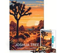 Puzzle da 1000 pezzi del Parco Nazionale di Joshua Tree,disegno dal taglio preciso,gioco cognitivo divertente per il tempo libero,scena natalizia (38x26cm)