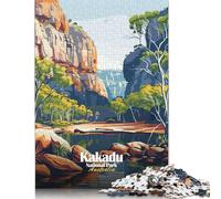 Puzzle da 1000 pezzi del Parco nazionale di Kakadu, Australia, paesaggio, puzzle quadrati creativi in legno, gioco impegnativo, 1000 pezzi (75x50 cm)