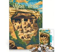 Puzzle da 1000 pezzi del Parco Nazionale di Mesa Verde, gioco educativo, rilassante e stimolante per la mente, ideale come decorazione da scrivania 50x75cm