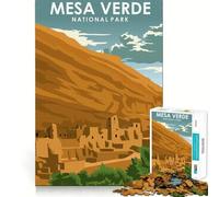 Puzzle da 1000 pezzi del Parco Nazionale di Mesa Verde,incastro preciso,per allenare la concentrazione,divertimento e relax,regalo di Natale (38x52cm)