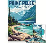 Puzzle da 1000 pezzi del Parco Nazionale di Point Pelee per adulti, ideale per migliorare la memoria, alleviare lo stress e creare un'attività rilassante, perfetto come regalo di Natale (50x75cm)
