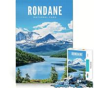 Puzzle da 1000 pezzi del Parco Nazionale di Rondane,incastro perfetto,gioco di abilità artistica e di pensiero,ideale per momenti di relax e come regalo di Natale (38x52cm)