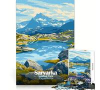 Puzzle da 1000 pezzi del Parco Nazionale di Saryarka Kazakistan con paesaggio ideale per adolescenti Un puzzle che stimola la logica e il divertimento per un assemblaggio preciso Un regalo premuroso