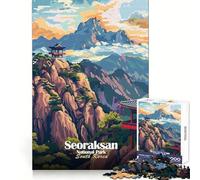 Puzzle da 1000 pezzi del Parco Nazionale di Seoraksan, Corea del Sud, per ragazzi Sviluppa la memoria, rilassa la mente, divertente, con bordi netti Un regalo premuroso (38x26cm)