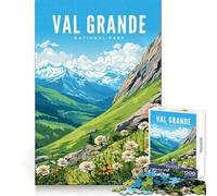 Puzzle da 1000 pezzi del Parco Nazionale di Val Grande per adolescenti, ideale per un esercizio fisico intelligente, un momento di relax, bordi precisi e un regalo di Natale di qualità (50x75cm)