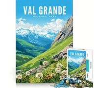 Puzzle da 1000 pezzi del Parco Nazionale di Val Grande, taglio premium, gioco, esercizio mentale, pace, divertimento, regalo di compleanno (38x26cm)