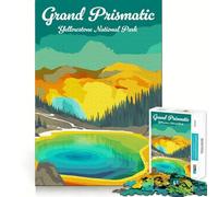 Puzzle da 1000 pezzi del Parco Nazionale di Yellowstone per adolescenti,gioco di memoria e concentrazione,taglio di qualità professionale,rilassante attività di gruppo al chiuso (38x26cm)